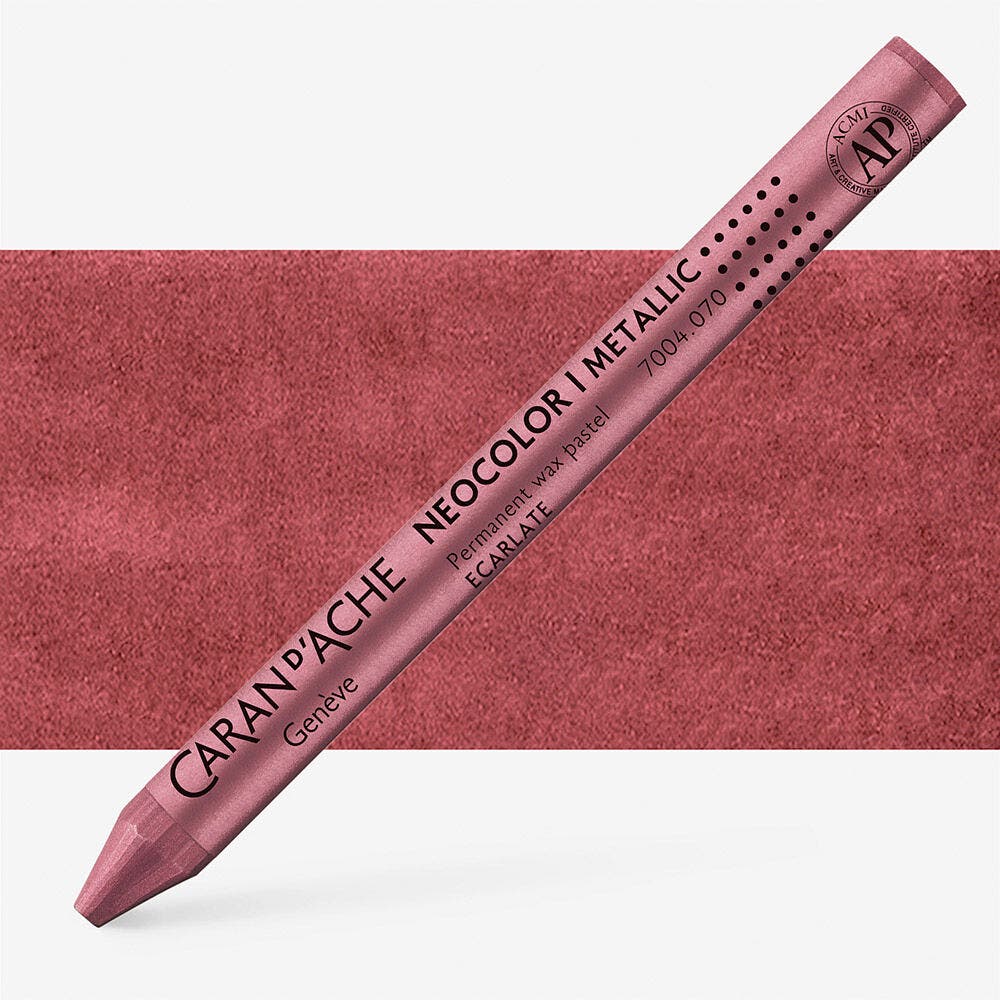 Caran D'Ache - Classic Neocolor I Metallic Scarlet Uv 10
