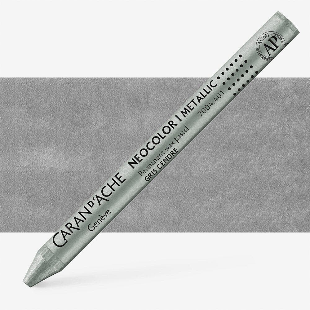 Caran D'Ache - Classic Neocolor I Metallic Ash Grey Uv 10