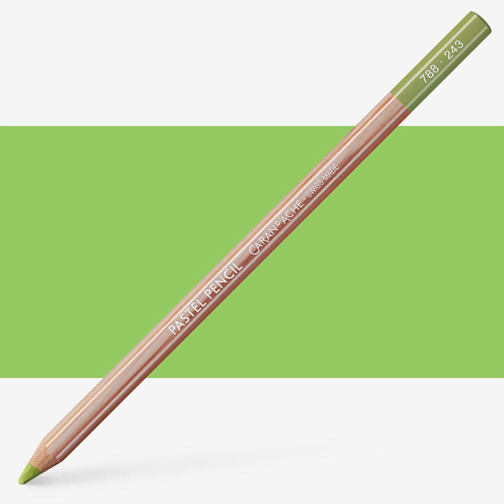 Caran D'Ache - Pastel Pencil-Light Olive 20%-Fsc Uv 3