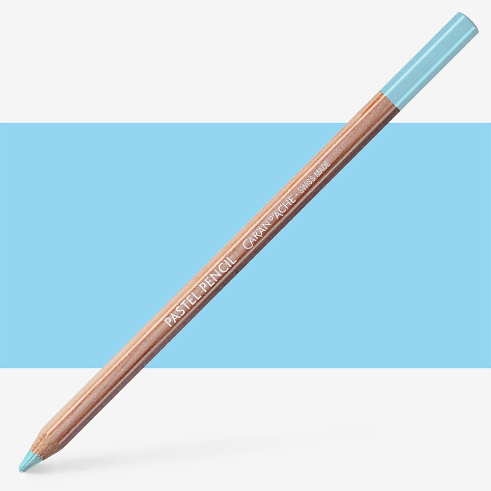 Caran D'Ache - Pastel Pencil-Light Cobalt Blue-Fsc Uv 3