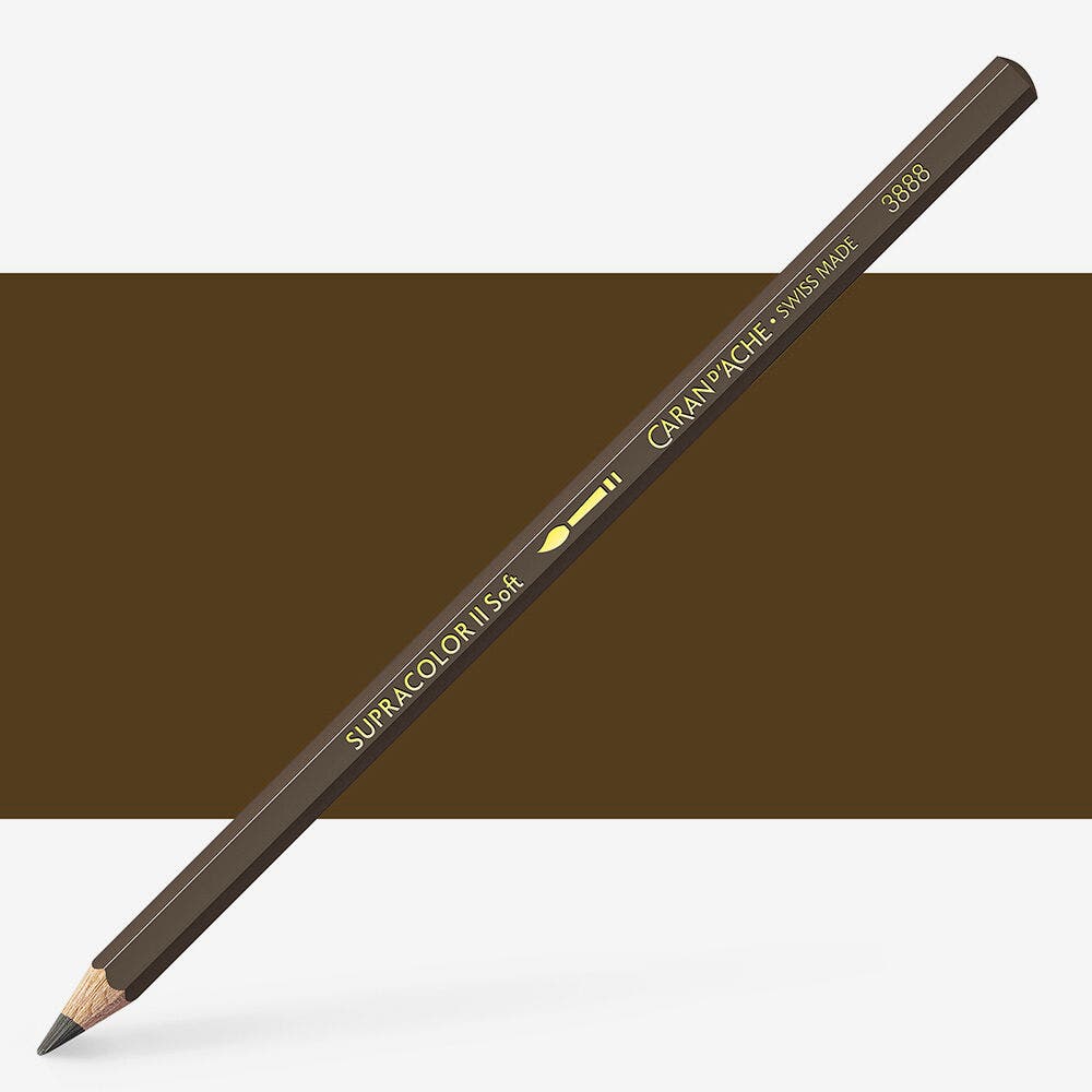 Caran D'Ache - Classic Supracolor Pencil Raw Umber-Fsc Uv 12