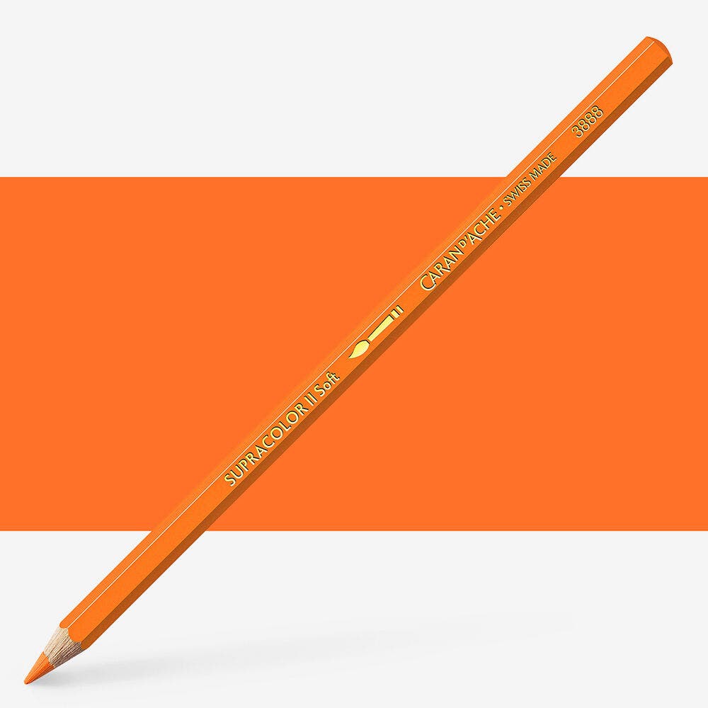 Caran D'Ache - Classic Supracolor Pencil Flame Red-Fsc Uv 3