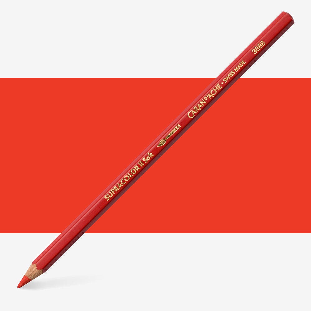 Caran D'Ache - Classic Supracolor Pencil Vermilion-Fsc Uv 12