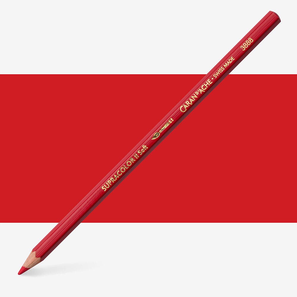 Caran D'Ache - Classic Supracolor Pencil Scarlet-Fsc Uv 12