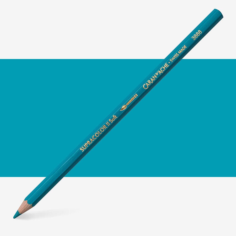 Caran D'Ache - Classic Supracolor Pencil Cyan-Fsc Uv 3
