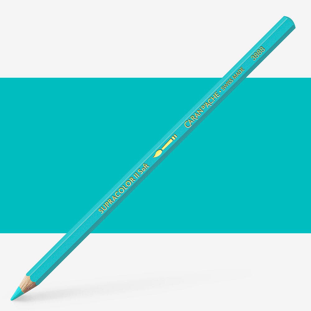 Caran D'Ache - Classic Supra. Penc.Turquoise Green-Fsc Uv 3