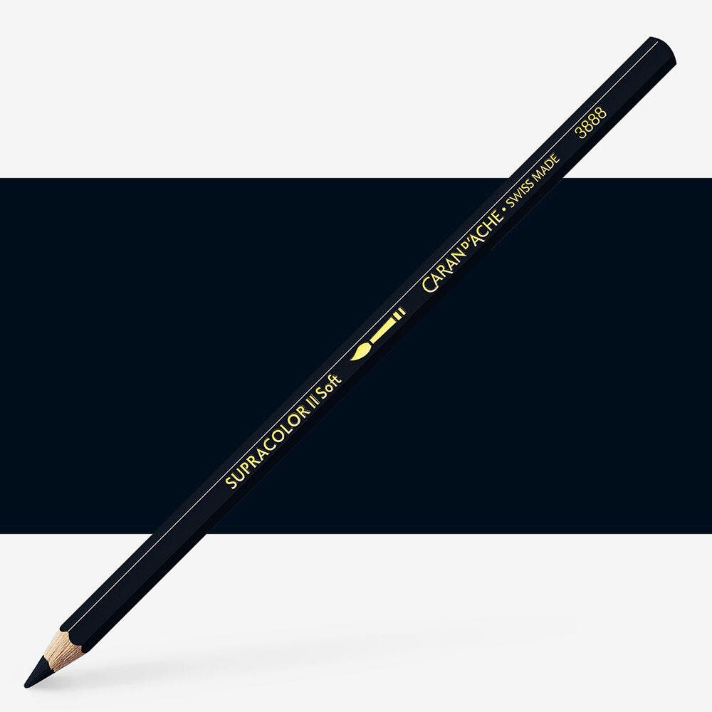 Caran D'Ache - Classic Supracolor Penc.Ivory Black-Fsc Uv 3