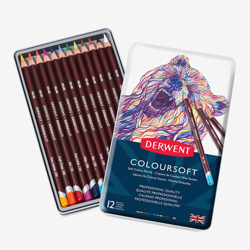Derwent - Coloursoft Pencils (12) Tin