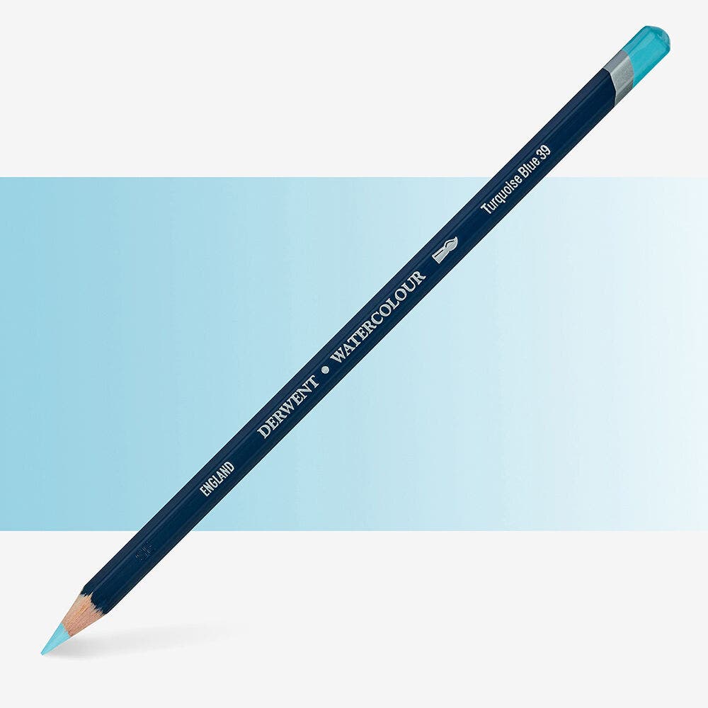 Derwent - 39 Watercolour Pen. Turquoise Blue