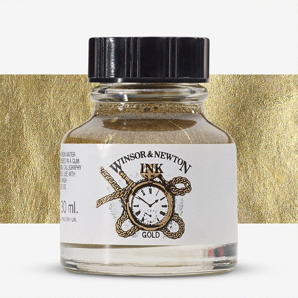 Winsor & Newton - Ink 30Ml Gold Uv 6