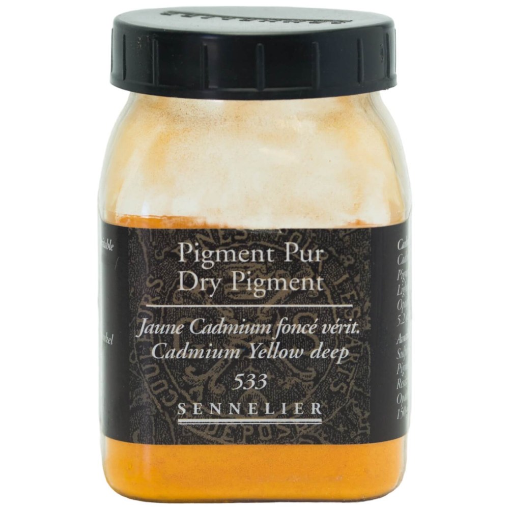 Sennelier - Pigment Pot 200Ml Jaune Cadmium Foncé VéRitable - 150G