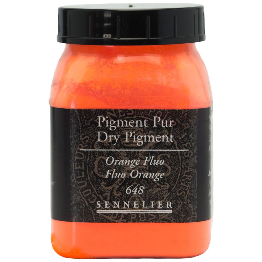 Sennelier - Pigment Pot 200Ml Orange Fluo - 100G