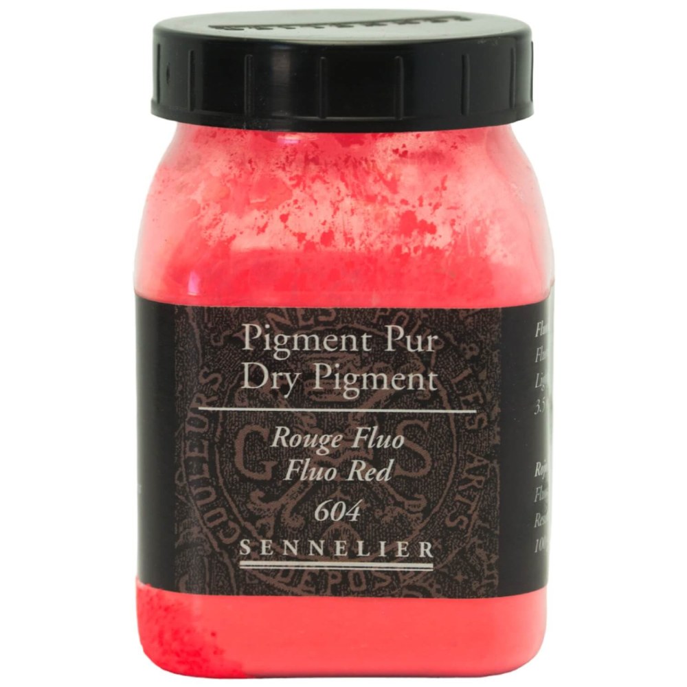 Sennelier - Pigment Pot 200Ml Rouge Fluo - 100G