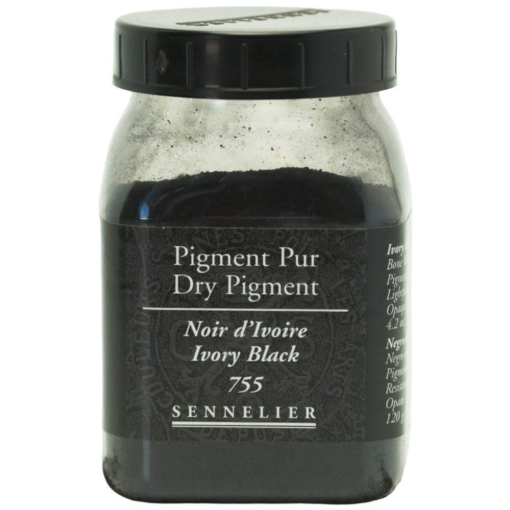 Sennelier - Pigment Pot 200Ml Noir Ivoire - 120G