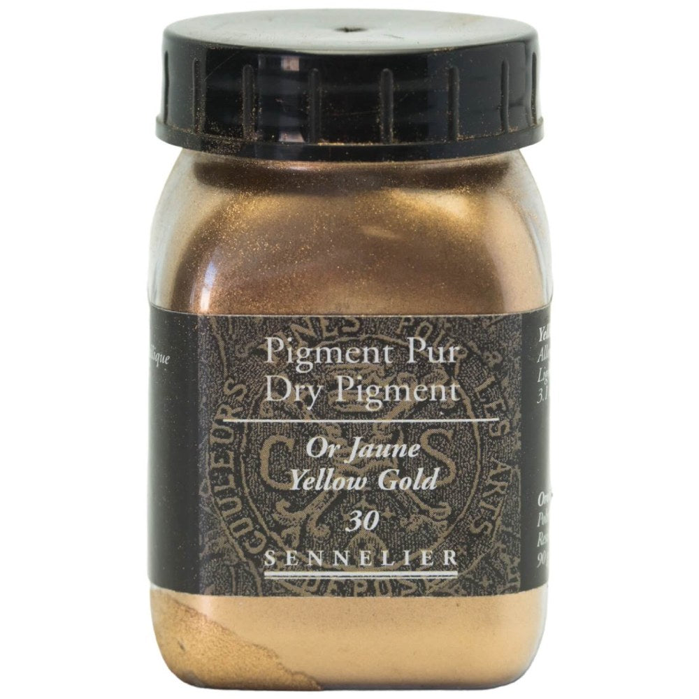 Sennelier - Pigment Pot 200Ml Or Jaune - 90G