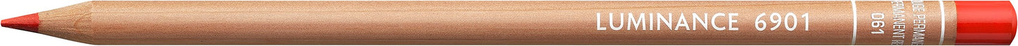 Caran D'Ache - Luminance Pencil Permanent Red-Fsc Uv 3