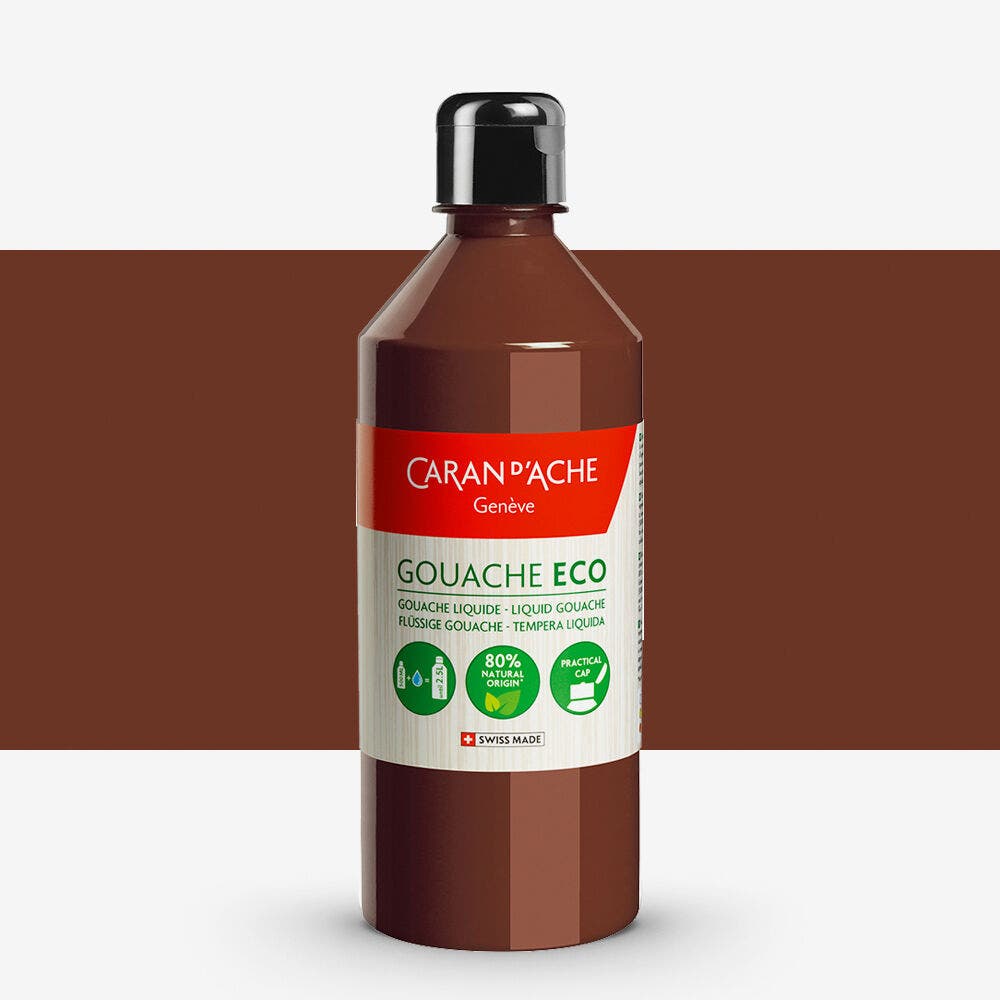 Caran D'Ache - Gouache Eco Liquid 500Ml Burnt Sienna Uv 1