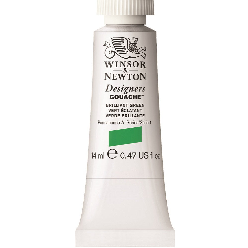 Winsor & Newton - Designers Gouache 14Ml Brill Green Uv 3