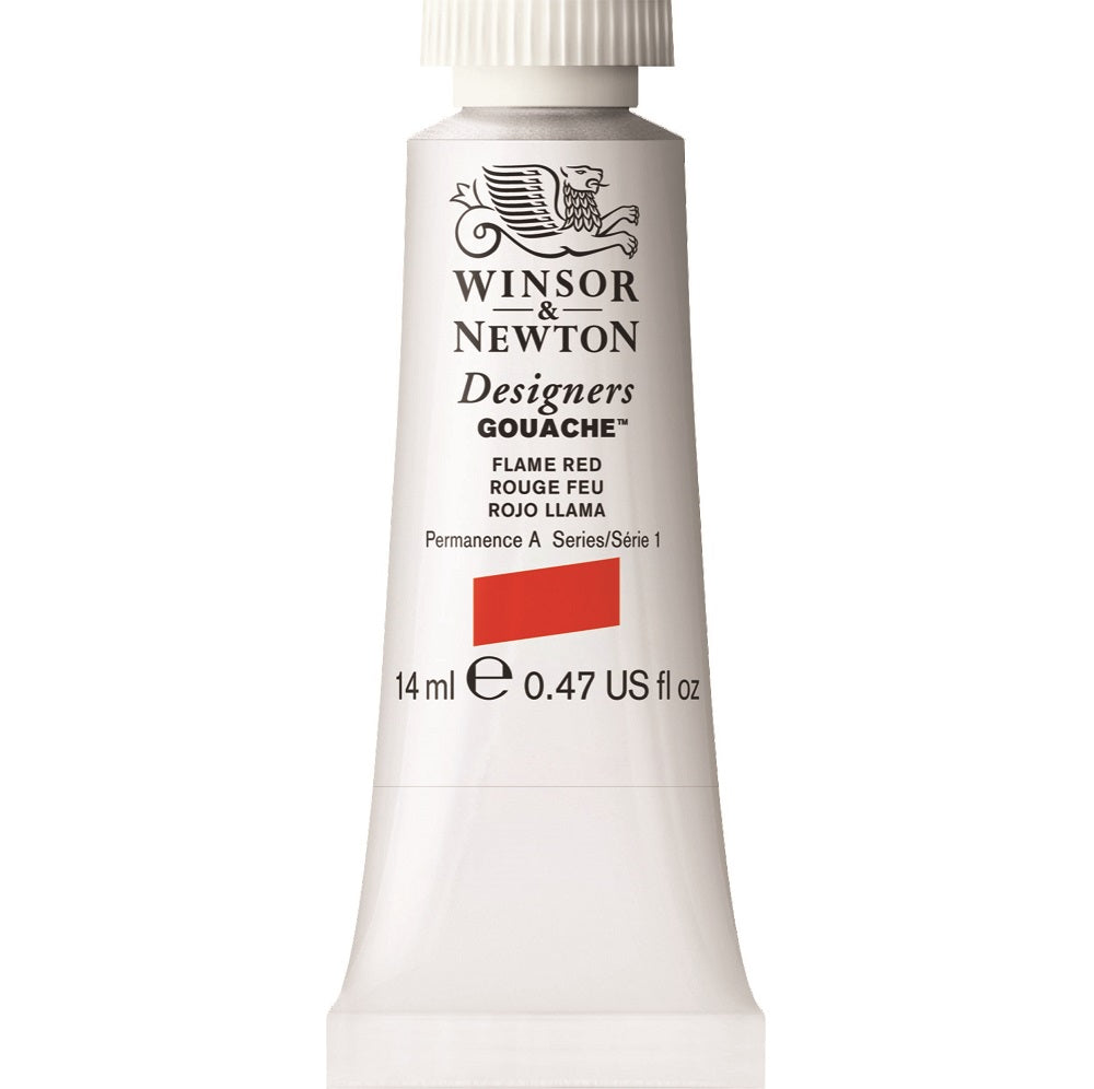 Winsor & Newton - Designers Gouache 14Ml Flame Red Uv 3