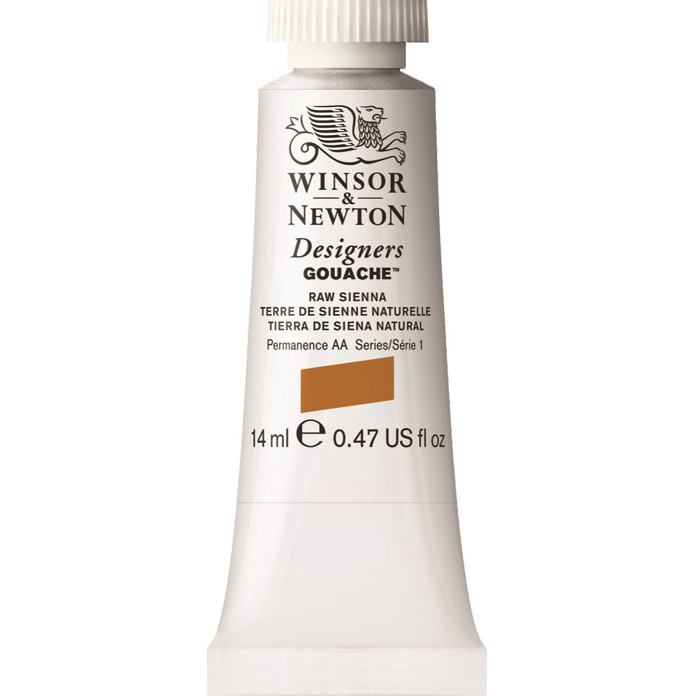 Winsor & Newton - Designers Gouache 14Ml Raw Sienna Uv 3