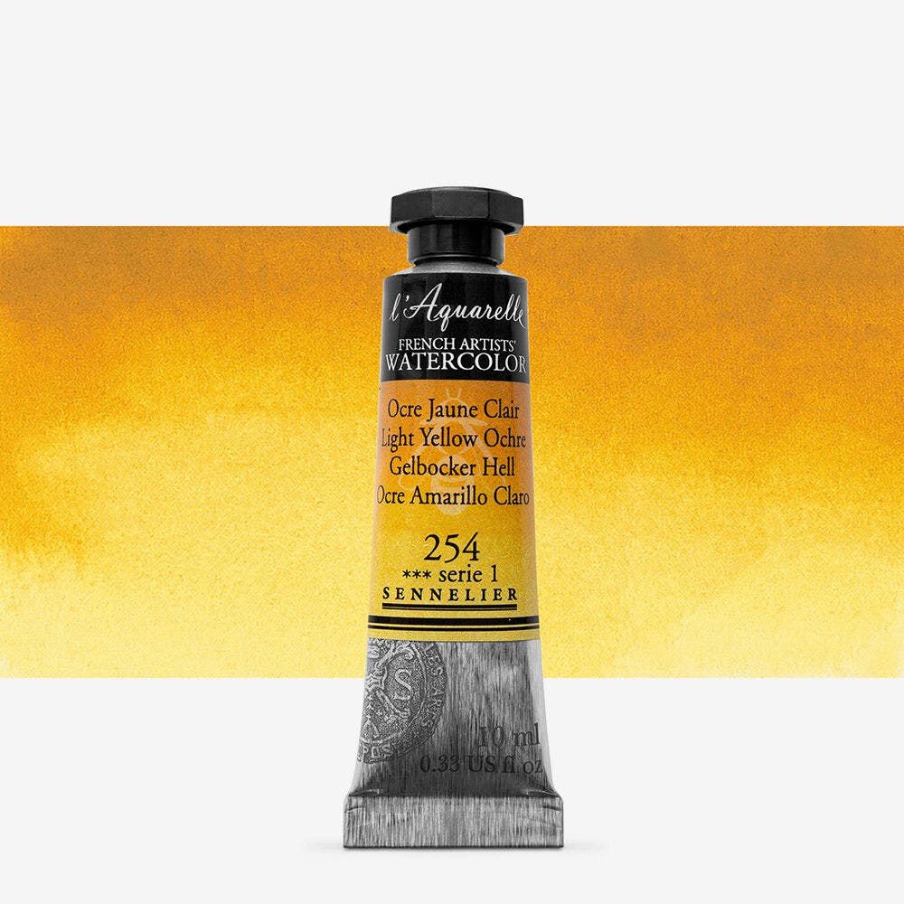 Sennelier - Aquarelle Extra Fine Tube 10Ml Ocre Jaune Clair S1