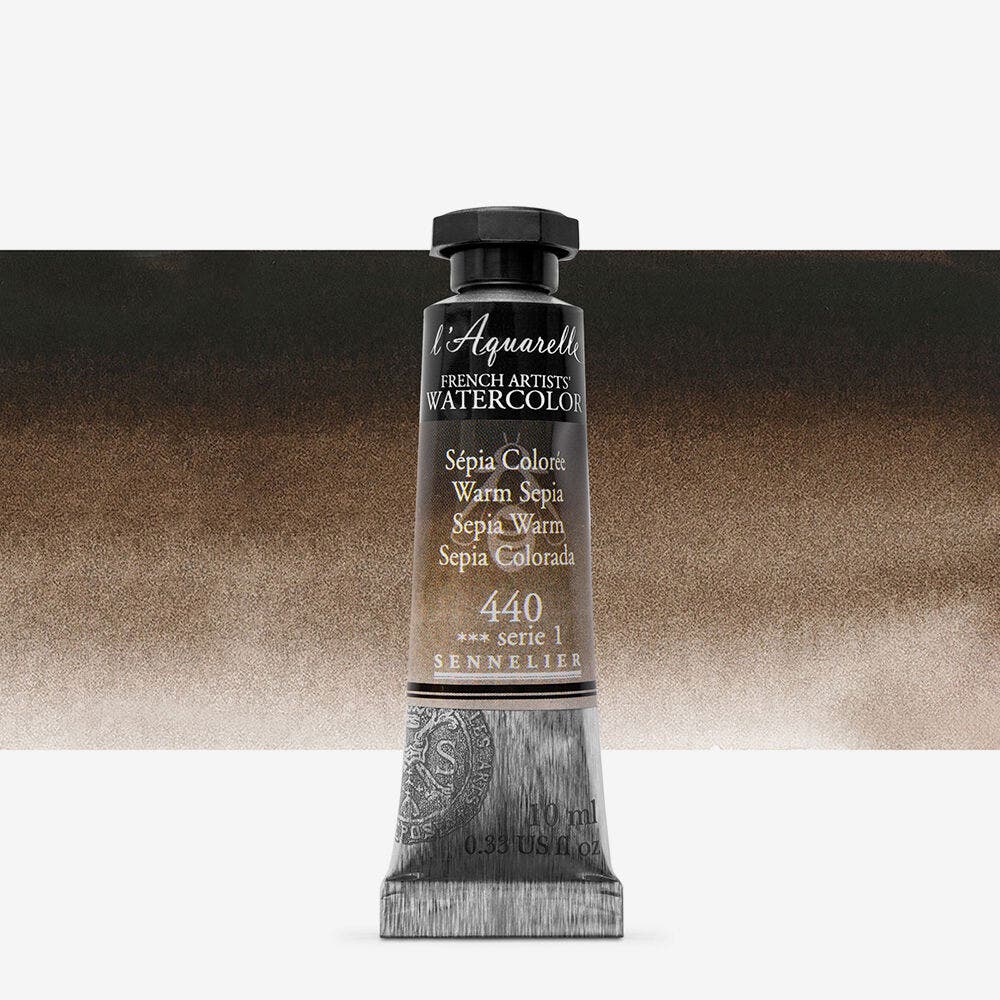 Sennelier - Aquarelle Extra Fine Tube 10Ml SéPia ColoréE S1