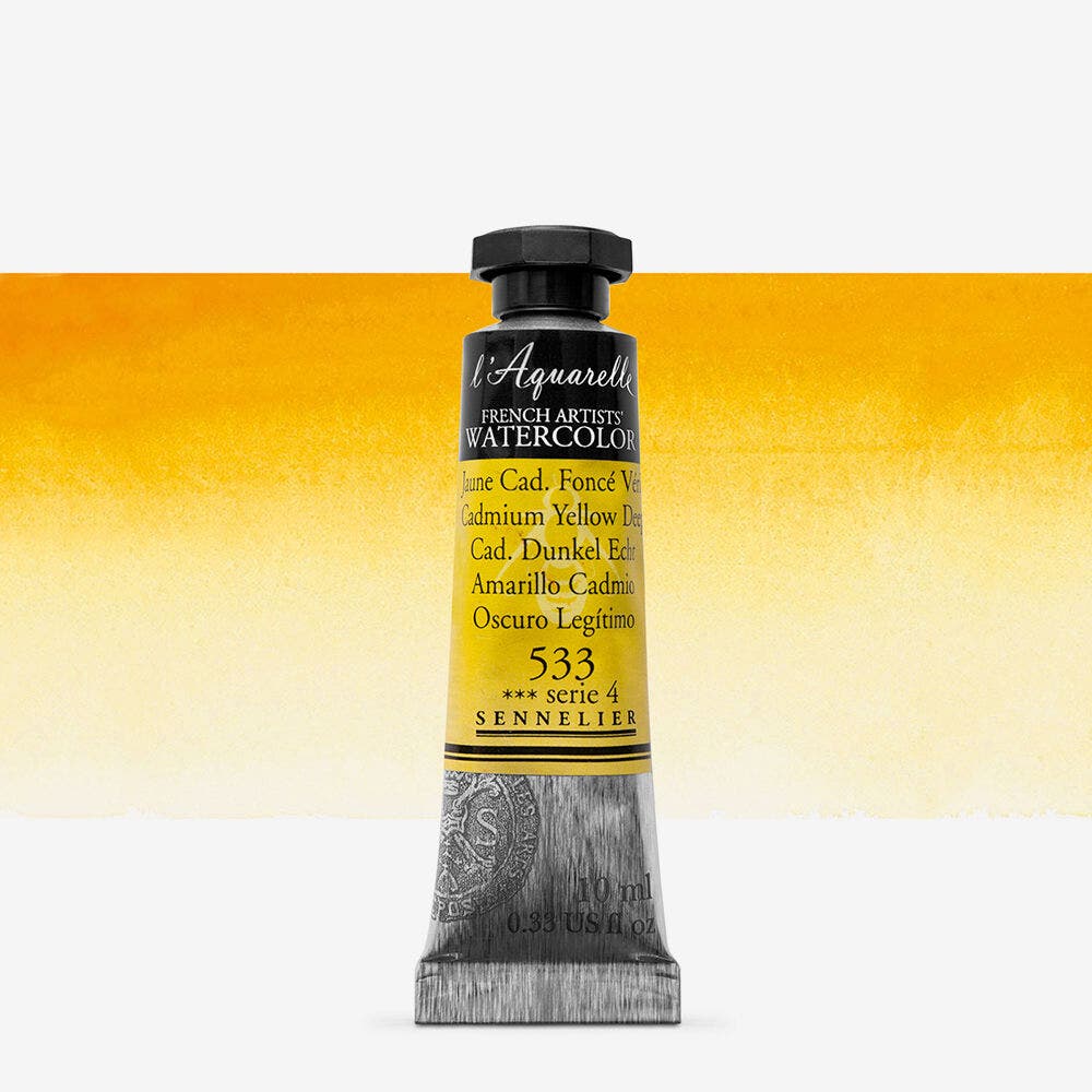 Sennelier - Aquarelle Extra Fine Tube 10Ml Jaune Cadmium Foncé VéRitable S4