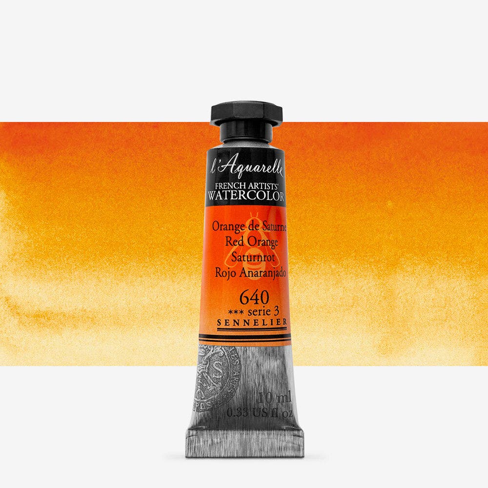 Sennelier - Aquarelle Extra Fine Tube 10Ml Orange De Saturne S3