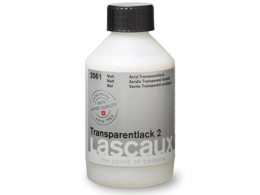 Lascaux - Transparent Varnish 2 Matt Bottles Of 250 Ml