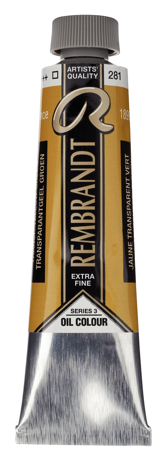 Rembrandt - Olieverf Tube 40 Ml Transparantgeel Groen 281