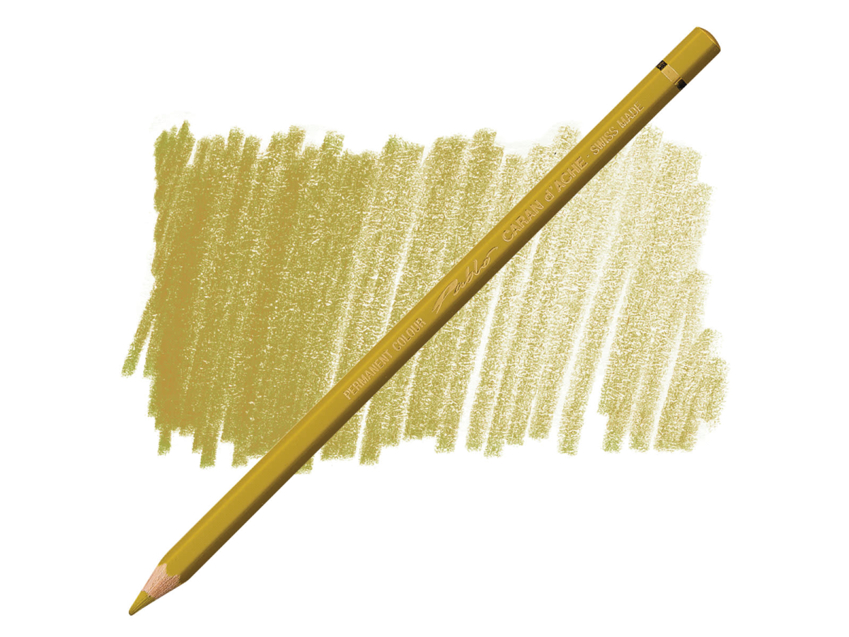 Caran D'Ache - Classic Pablo Pencil Green Ochre-Fsc Uv 12