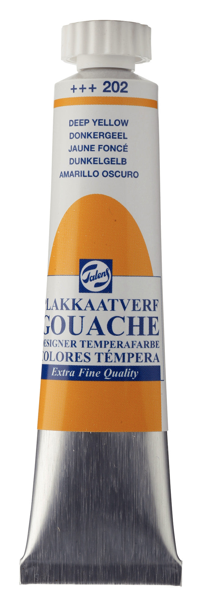Talens - Gouache Extra Fine Quality Tube 20 Ml Donkergeel 202