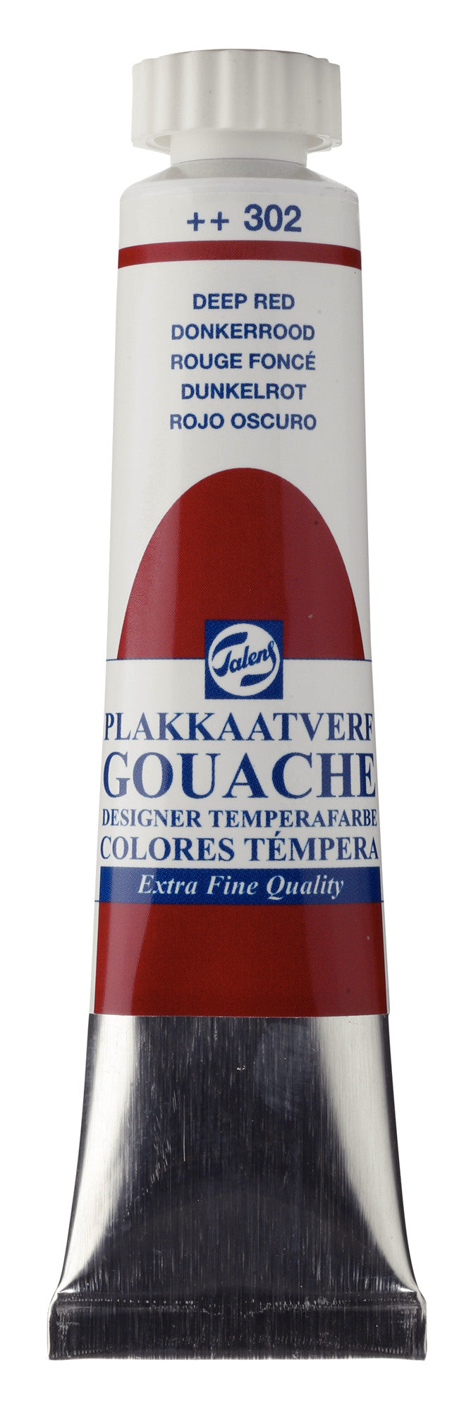 Talens - Gouache Extra Fine Quality Tube 20 Ml Donkerrood 302