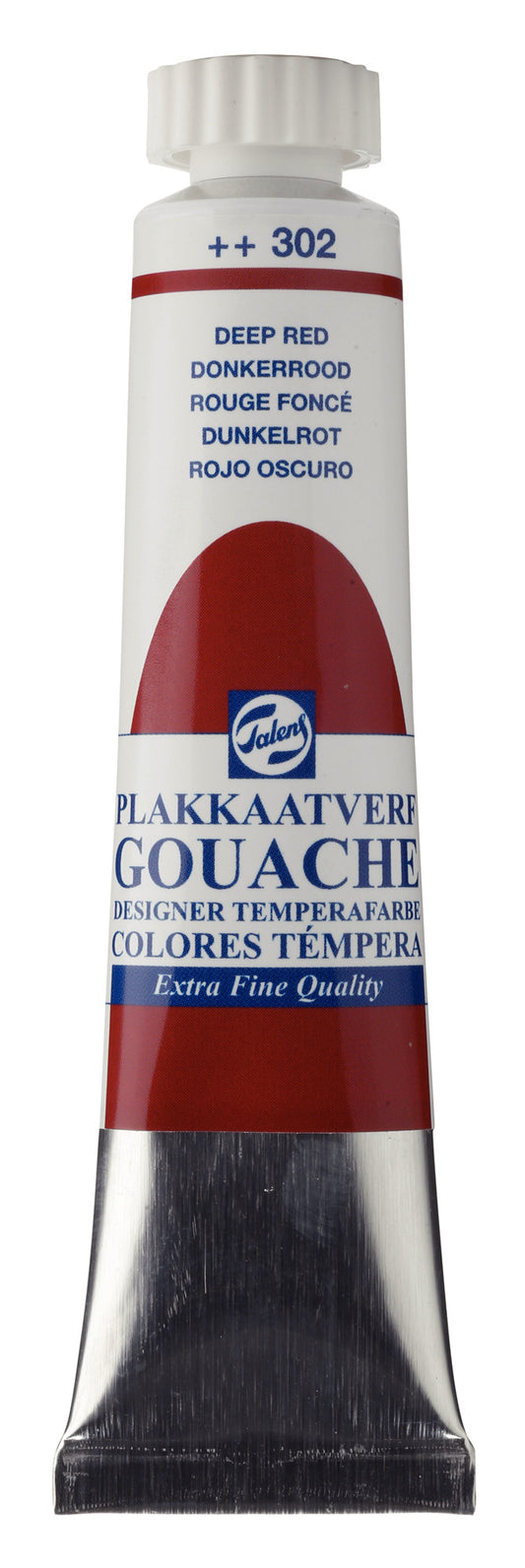 Talens - Gouache Extra Fine Quality Tube 20 Ml Donkerrood 302