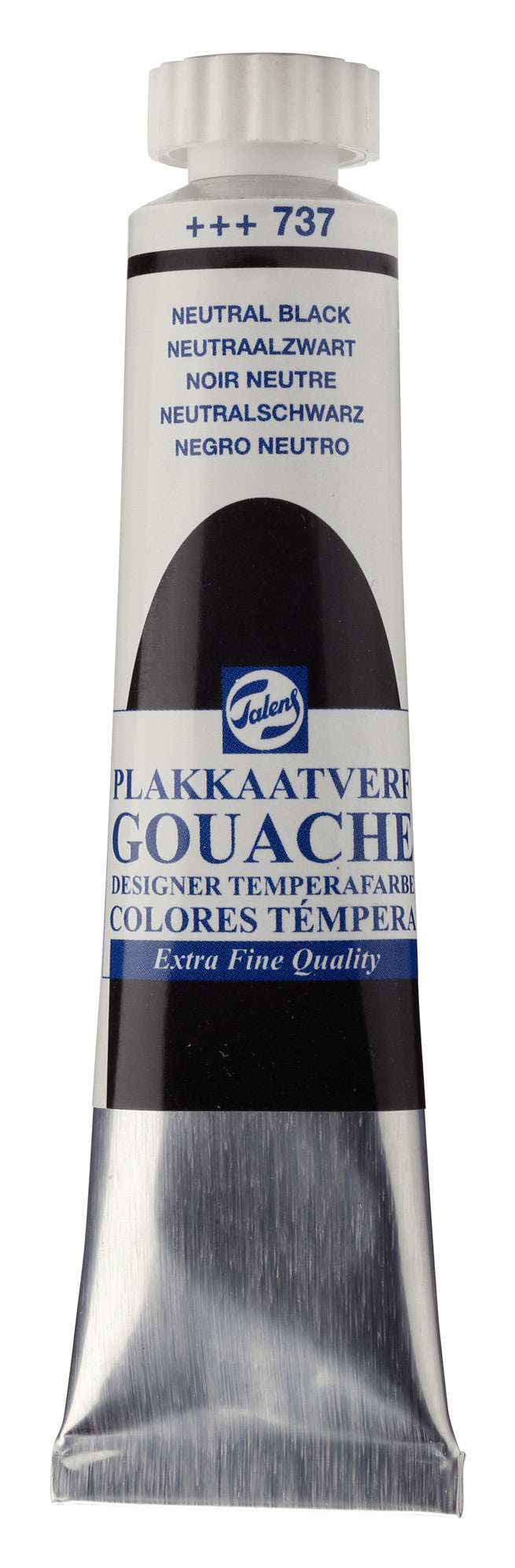 Talens - Gouache Extra Fine Quality Tube 20 Ml Neutraalzwart 737