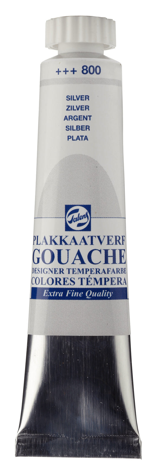 Talens - Gouache Extra Fine Quality Tube 20 Ml Zilver 800