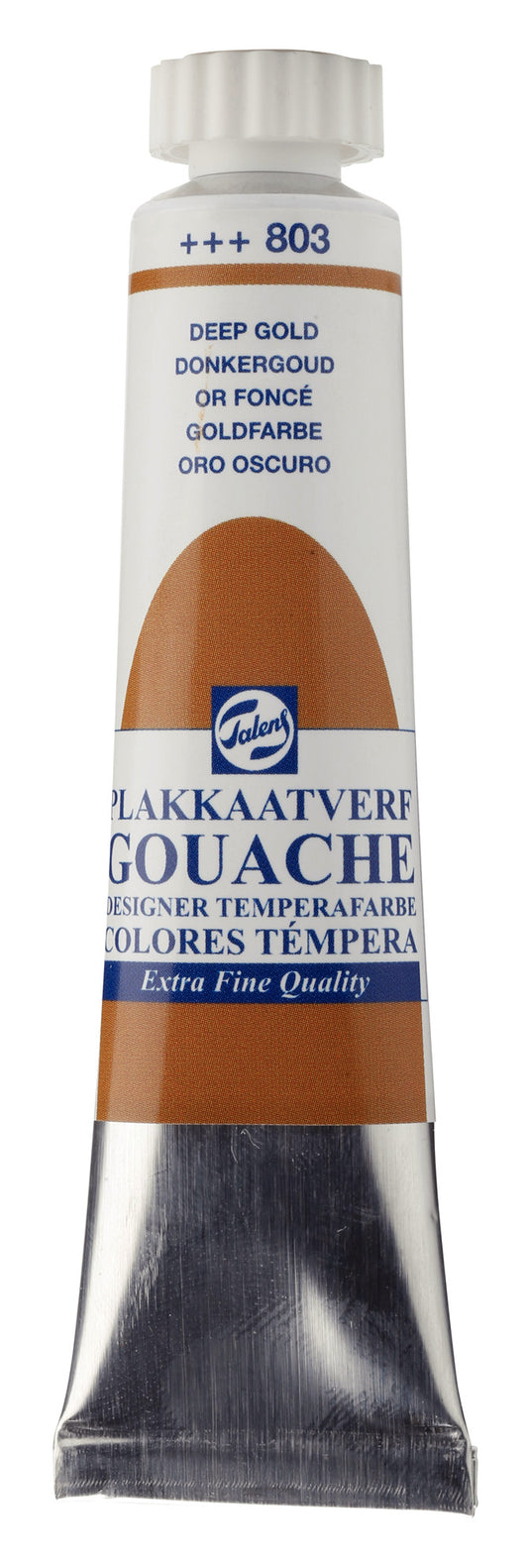 Talens - Gouache Extra Fine Quality Tube 20 Ml Donkergoud 803