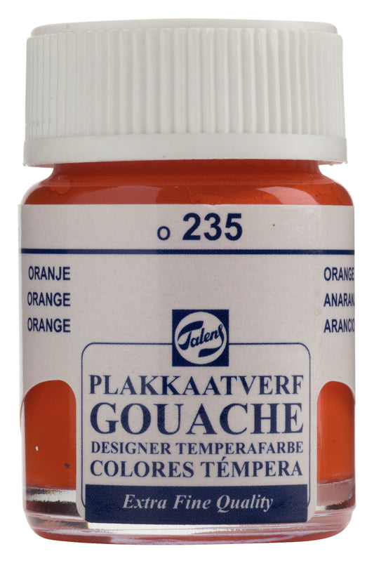Talens - Gouache Extra Fine Quality Fles 16 Ml Oranje 235