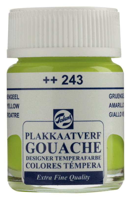 Talens - Gouache Extra Fine Quality Fles 16 Ml Groengeel 243
