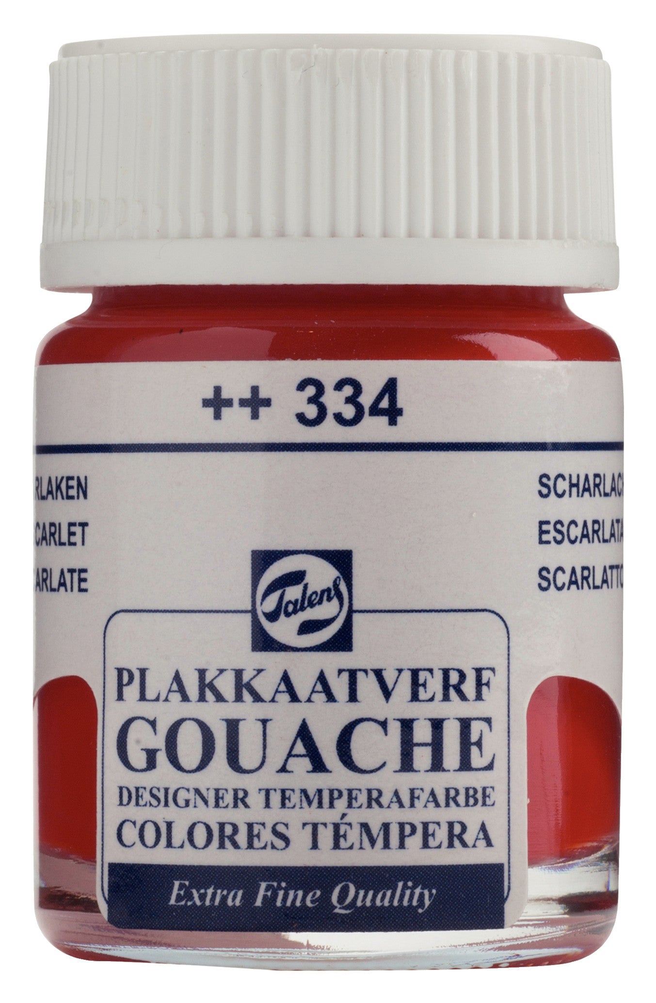 Talens - Gouache Extra Fine Quality Fles 16 Ml Scharlaken 334