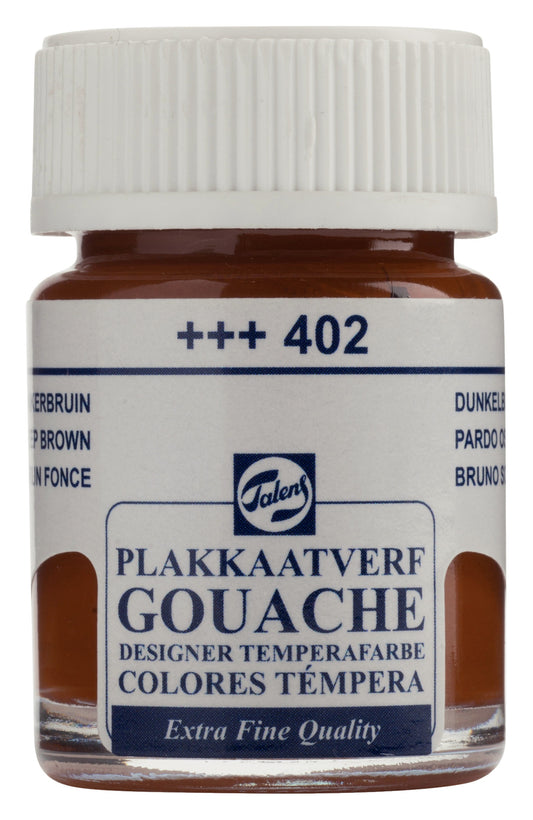 Talens - Gouache Extra Fine Quality Fles 16 Ml Donkerbruin 402