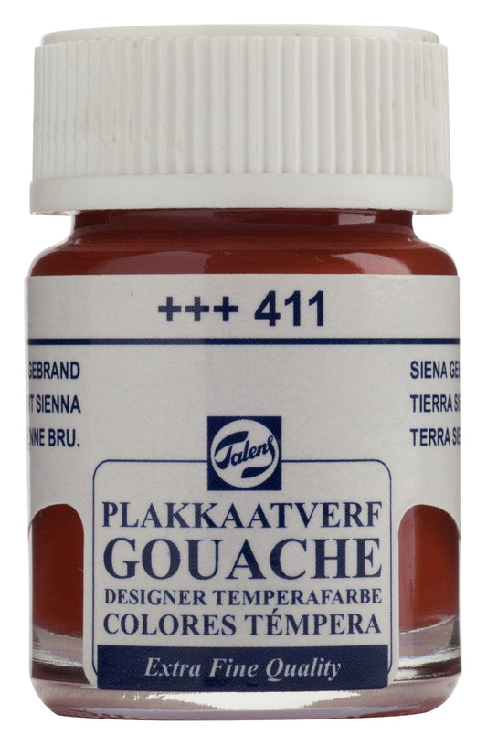 Talens - Gouache Extra Fine Quality Fles 16 Ml Sienna Gebrand 411