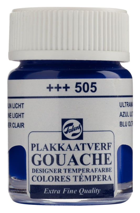 Talens - Gouache Extra Fine Quality Fles 16 Ml Ultramarijn Licht 505