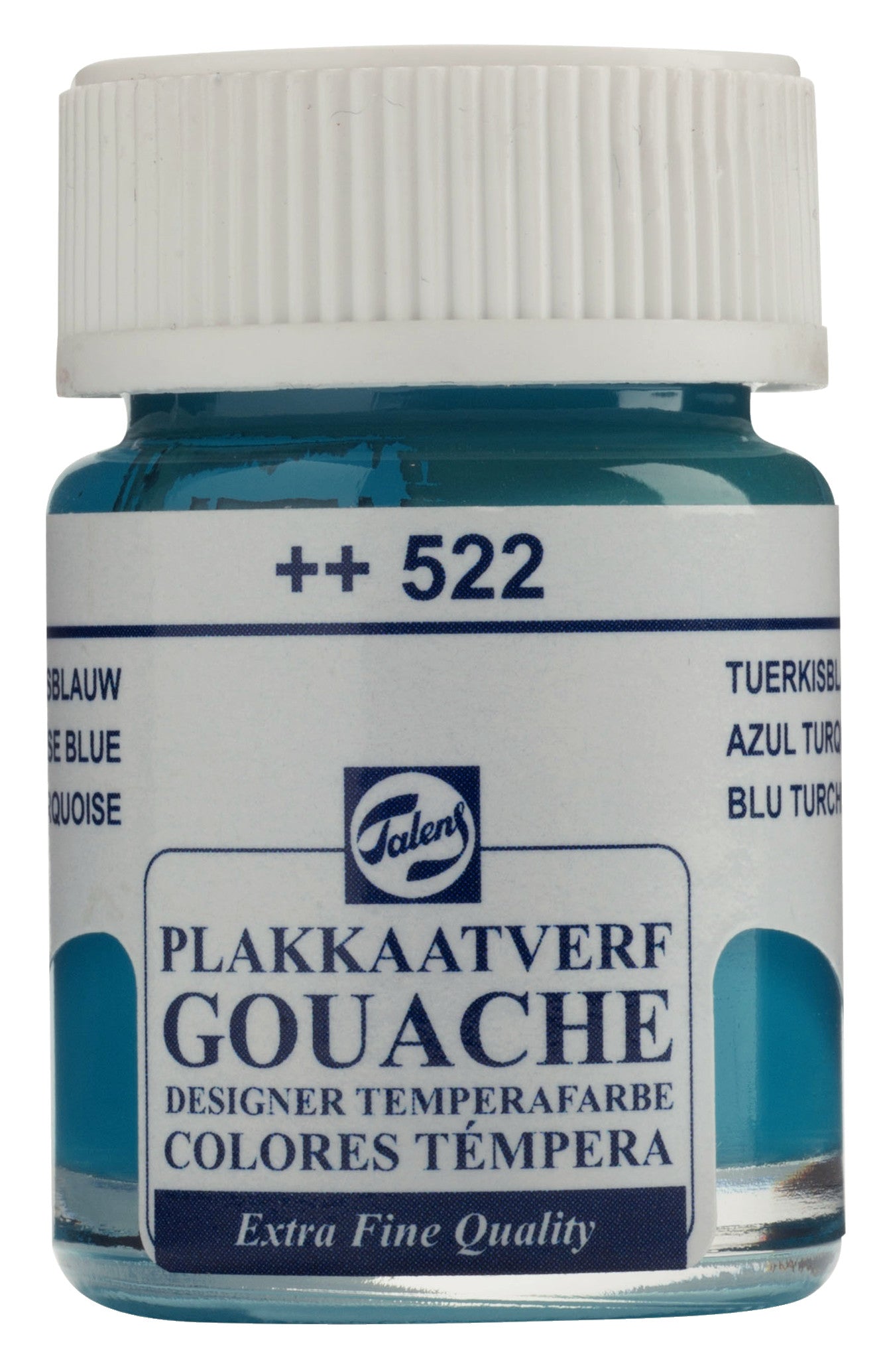 Talens - Gouache Extra Fine Quality Fles 16 Ml Turkooisblauw 522