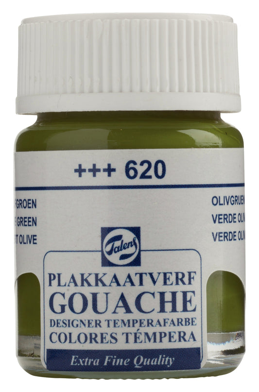 Talens - Gouache Extra Fine Quality Fles 16 Ml Olijfgroen 620