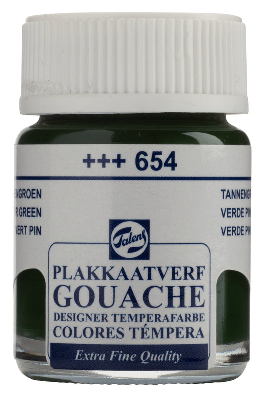 Talens - Gouache Extra Fine Quality Fles 16 Ml Dennengroen 654