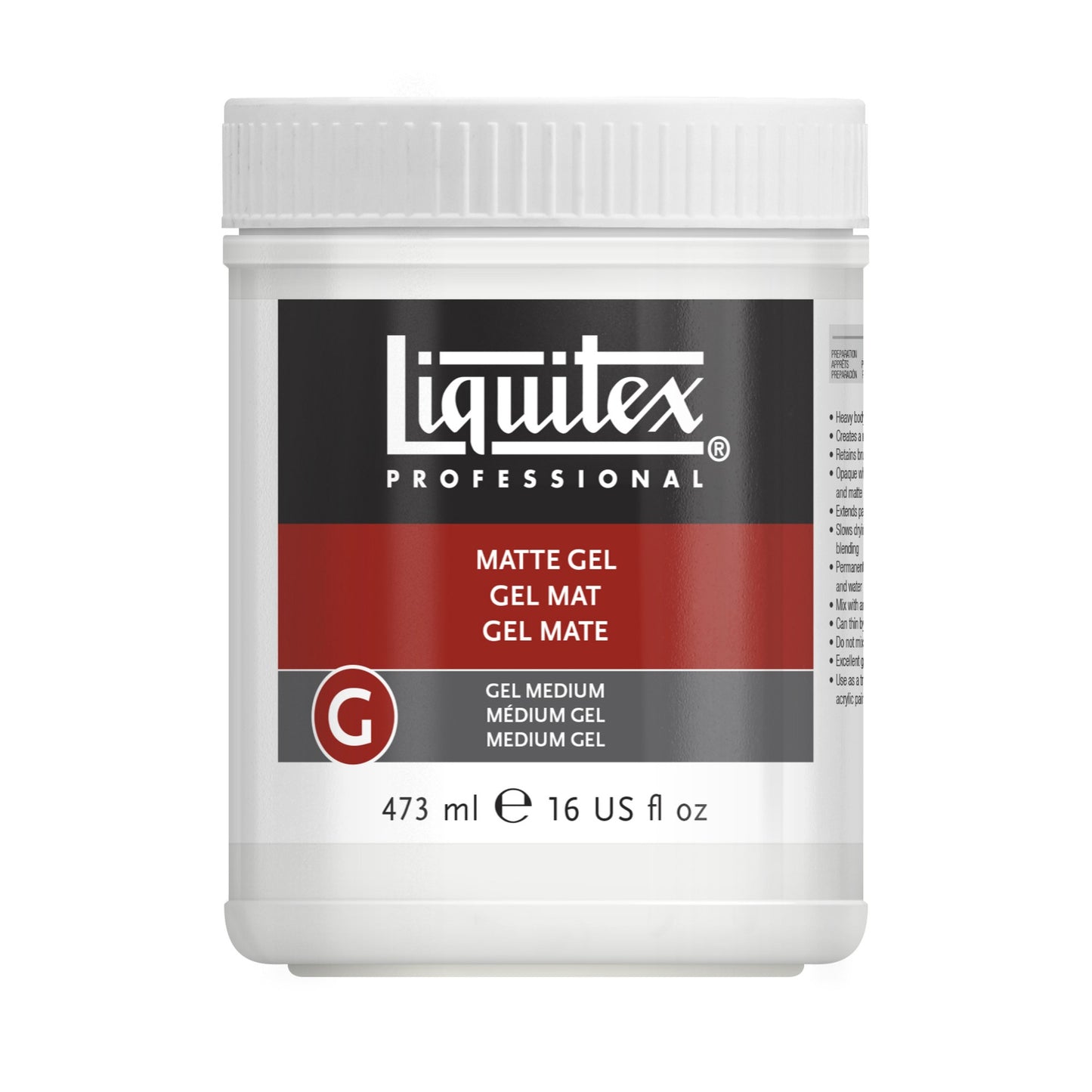 Liquitex - Matte Gel Medium 473Ml Uv 1
