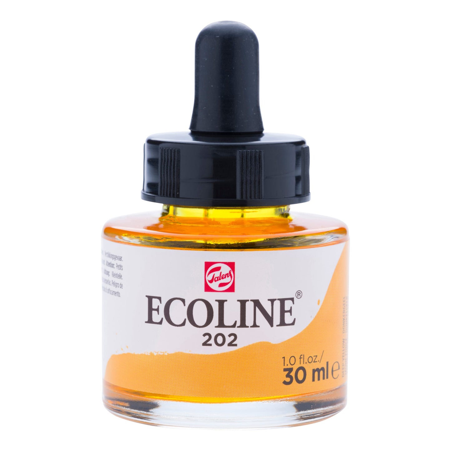 Ecoline - Vloeibare Waterverf Fles 30 Ml Donkergeel 202