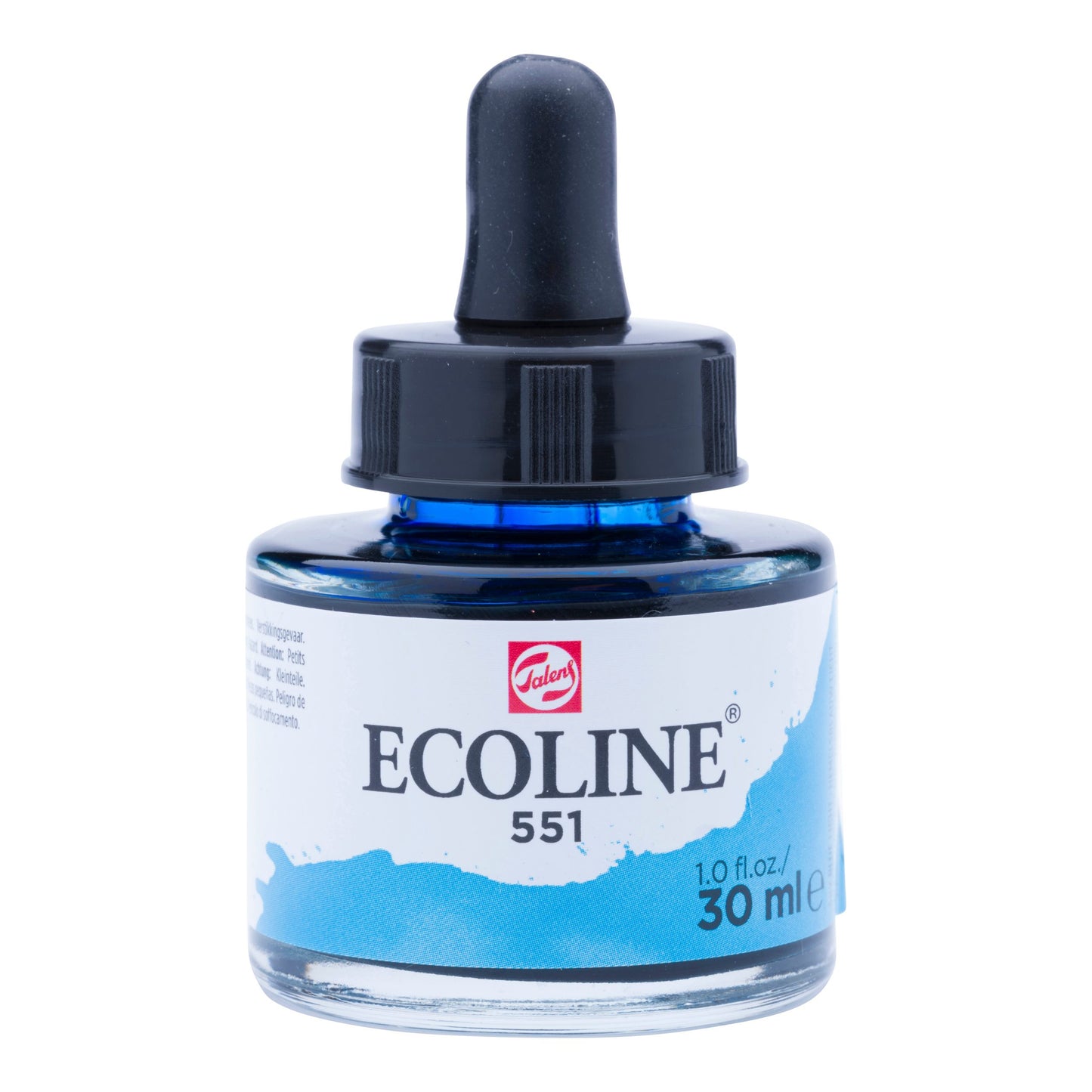 Ecoline - Vloeibare Waterverf Fles 30 Ml Hemelsblauw Licht 551