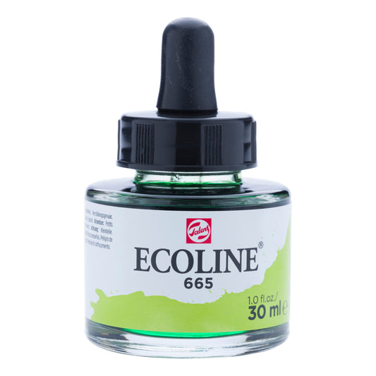 Ecoline - Vloeibare Waterverf Fles 30 Ml Lentegroen 665
